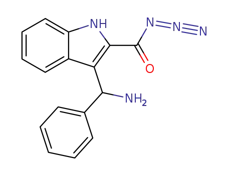 3-(Amino-phenyl-methyl)-1H-indole-2-carbonyl azide