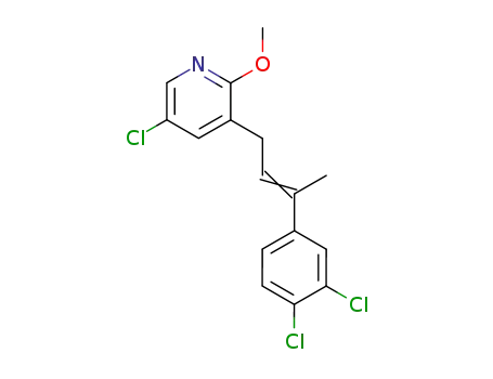 Pyridine, 5-chloro-3-[3-(3,4-dichlorophenyl)-2-butenyl]-2-methoxy-