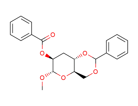 methyl 2-O-benzoyl-4,6-O-benzylidene-3-deoxy-α-D-arabino-hexopyranoside