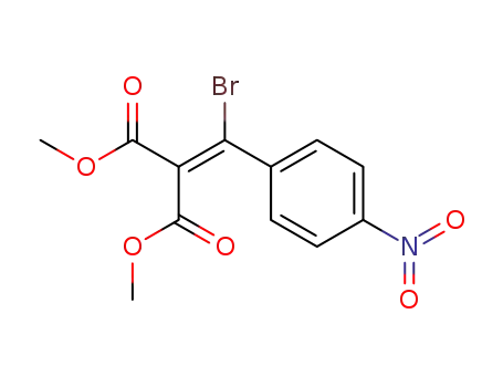 Molecular Structure of 103883-91-6 (Propanedioic acid, [bromo(4-nitrophenyl)methylene]-, dimethyl ester)