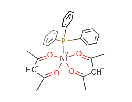 Molecular Structure of 31200-71-2 (Ni(acetylacetonate)2(triphenylphosphine))