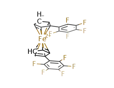 bis[η(5)-(pentafluorophenyl)cyclopentadienyl]iron(II)