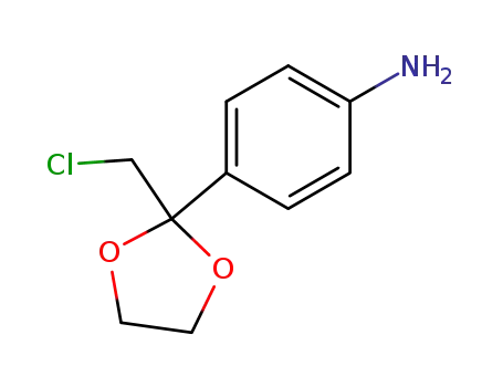 Benzenamine, 4-[2-(chloromethyl)-1,3-dioxolan-2-yl]-