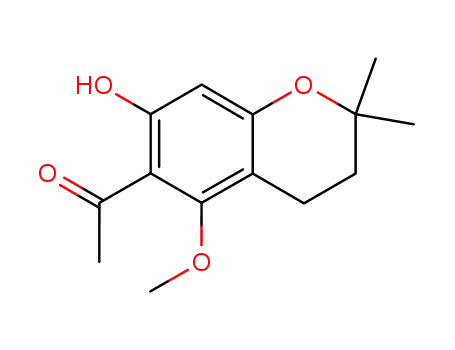 3,4-Dihydro-2,2-dimethyl-5-methoxy-6-acetyl-2H-1-benzopyran-7-ol