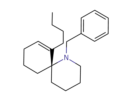 1-Azaspiro[5.5]undec-7-ene, 7-butyl-1-(phenylmethyl)-, (S)-