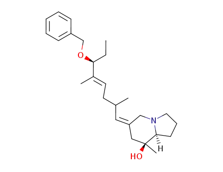 (8S,8aS)-8-hydroxy-8-methyl-(6Z)-<(2R,4E,6S)-6-(benzyloxy)-2,5-dimethyl-4-octenylidene>octahydroindolizidine