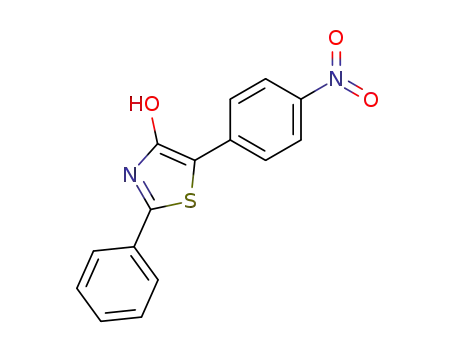 Molecular Structure of 59484-44-5 (5-(4-nitrophenyl)-2-phenyl-1,3-thiazol-4-ol)