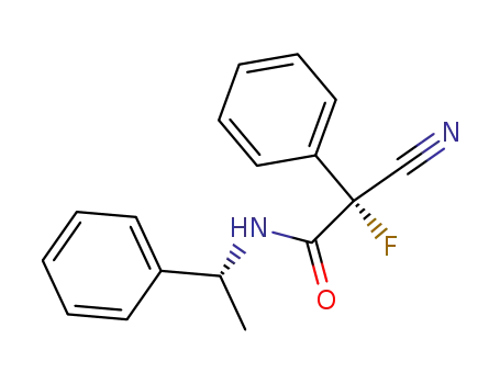 (R)-α-cyano-α-fluoro-N-<(R)-1-phenylethyl>phenylacetamide