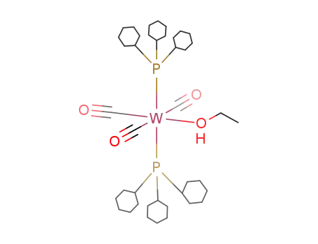 W(CO)3(P(C<sub>6</sub>H<sub>11</sub>)3)2(C<sub>2</sub>H<sub>5</sub>OH)