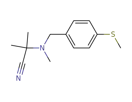 2-Methyl-2-[methyl-(4-methylsulfanyl-benzyl)-amino]-propionitrile