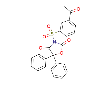 3-(3-Acetyl-benzenesulfonyl)-5,5-diphenyl-oxazolidine-2,4-dione
