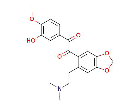 1,2-Ethanedione,1-[6-[2-(dimethylamino)ethyl]-1,3-benzodioxol-5-yl]-2-(3-hydroxy-4-methoxyphenyl)-