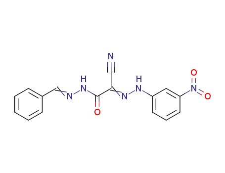 Cyano-[(3-nitro-phenyl)-hydrazono]-acetic acid [1-phenyl-meth-(E)-ylidene]-hydrazide