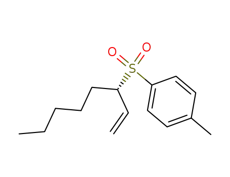 Molecular Structure of 89268-73-5 (Benzene, 1-[(1-ethenylhexyl)sulfonyl]-4-methyl-, (S)-)