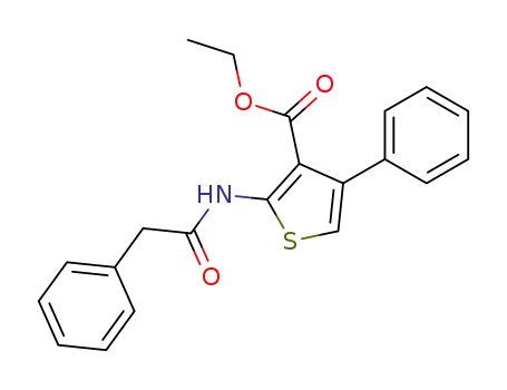 3-Thiophenecarboxylic acid, 4-phenyl-2-((phenylacetyl)amino)-, ethyl ester