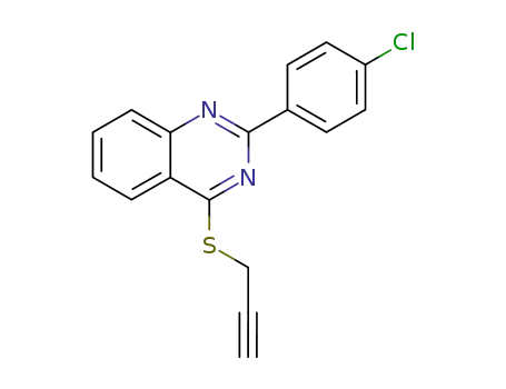 Quinazoline, 2-(4-chlorophenyl)-4-(2-propynylthio)-