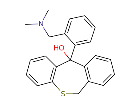 Molecular Structure of 126631-30-9 (11-{2-[(dimethylamino)methyl]phenyl}-6,11-dihydrodibenzo[b,e]thiepin-11-ol)
