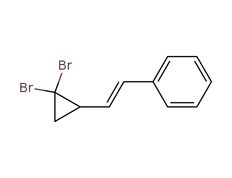 Molecular Structure of 30463-06-0 (Benzene, [2-(2,2-dibromocyclopropyl)ethenyl]-, (E)-)