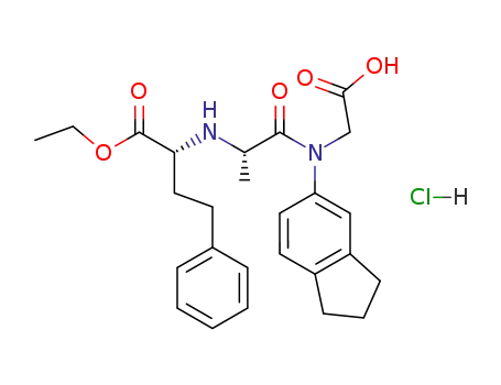 N-(2,3-dihydro-1H-inden-5-yl)-N-<(1R)-1-(ethoxycarbonyl)-3-phenylpropyl-L-alanyl>glycine hydrochloride