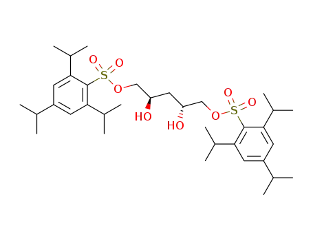 (2S,4S)-2,4-dihydroxypentane-1,5-diyl bis(2,4,6-tri-isopropylbenzenesulphonate)
