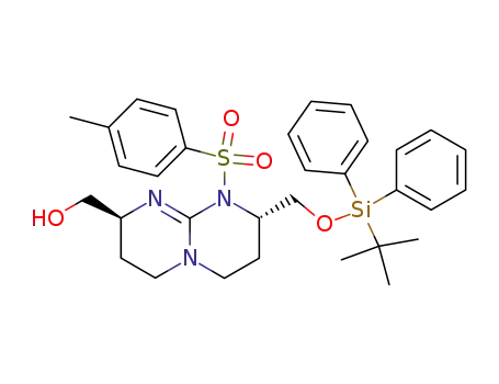 [(2S,8S)-8-(tert-Butyl-diphenyl-silanyloxymethyl)-9-(toluene-4-sulfonyl)-3,4,6,7,8,9-hexahydro-2H-pyrimido[1,2-a]pyrimidin-2-yl]-methanol