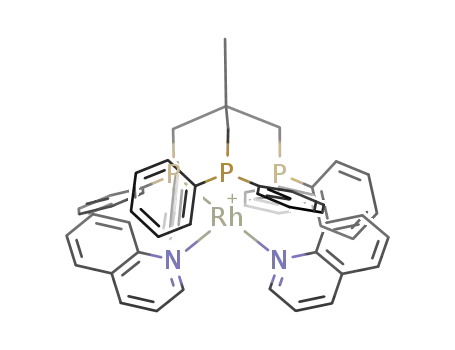 [Rh(quinoline-κN)2(triphos-κ2P)](1+)