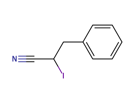 Benzenepropanenitrile, a-iodo-