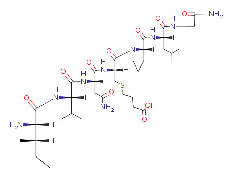 isoleucyl-valyl-asparaginyl-S-(γ-carboxypropyl)cysteinyl-prolyl-leucyl-glycinamide