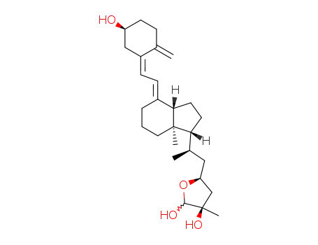 Molecular Structure of 83136-06-5 ((23S,25R)-25-Hydroxyvitamin D3 26,23-lactol)