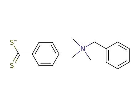 Molecular Structure of 86878-59-3 (dithiobenzoate de benzyl trimethyl ammonium)