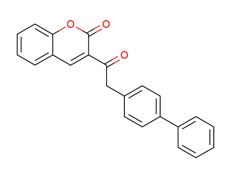 2H-1-Benzopyran-2-one, 3-([1,1'-biphenyl]-4-ylacetyl)-