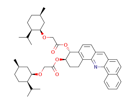 ((1R,2R,5R)-2-Isopropyl-5-methyl-cyclohexyloxy)-acetic acid (3R,4R)-3-[2-((1R,2R,5R)-2-isopropyl-5-methyl-cyclohexyloxy)-acetoxy]-1,2,3,4-tetrahydro-dibenzo[c,h]acridin-4-yl ester
