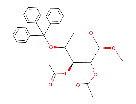 methyl 2,3-di-O-acetyl-4-O-trityl-α-L-arabinopyranoside