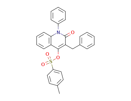 2(1H)-Quinolinone,
4-[[(4-methylphenyl)sulfonyl]oxy]-1-phenyl-3-(phenylmethyl)-
