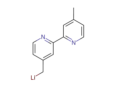 Molecular Structure of 88351-40-0 (Lithium, [(4'-methyl[2,2'-bipyridin]-4-yl)methyl]-)