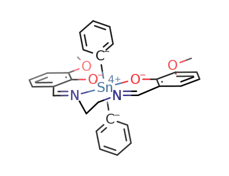 diphenyl[N,N'-bis(3-methoxysalicaldehyde)-1,3-propylenediiminato]tin(IV)