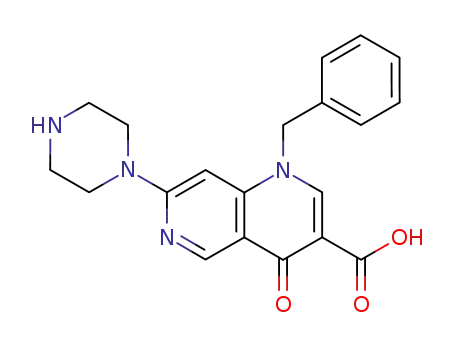 1-Benzyl-4-oxo-7-piperazin-1-yl-1,4-dihydro-[1,6]naphthyridine-3-carboxylic acid