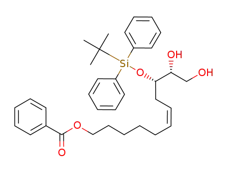 Benzoic acid (Z)-(9S,10R)-9-(tert-butyl-diphenyl-silanyloxy)-10,11-dihydroxy-undec-6-enyl ester