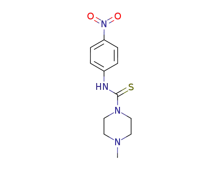 Molecular Structure of 78721-53-6 (4-methyl-N-(4-nitrophenyl)piperazine-1-carbothioamide)