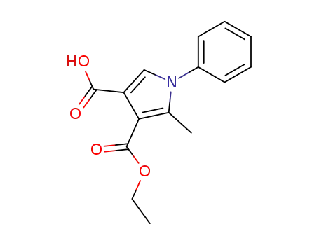 2-methyl-1-phenylpyrrole-3,4-dicarboxylic acid 3-ethyl ester
