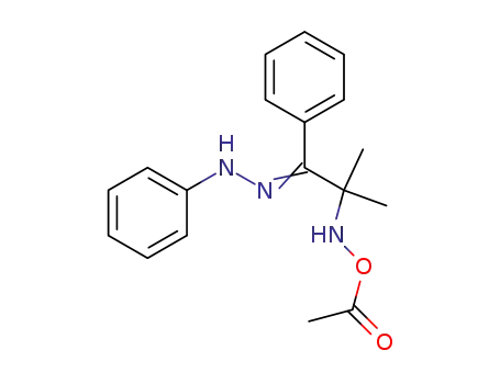 Phenylhydrazone of 2-acetoxyamino-2-methyl-1-phenyl-1-propanone