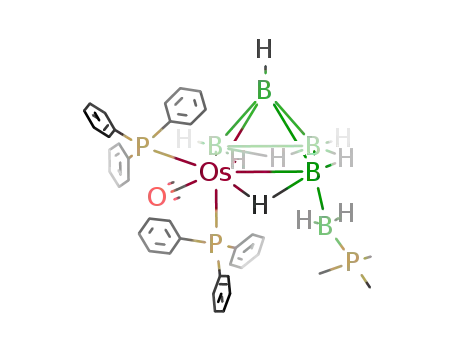 [2,2,2-(PPh<sub>3</sub>)2(CO)-nido-2-OsB<sub>4</sub>H<sub>7</sub>-3-BH<sub>2</sub>*PMe<sub>3</sub>]