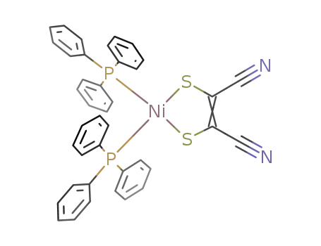 Molecular Structure of 81098-04-6 ({NiC<sub>4</sub>N<sub>2</sub>S<sub>2</sub>(Triphenylphosphin)2})