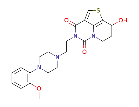 3,4,5,7,8,9-hexahydro-9-hydroxy-4-<2-<4-(2-methoxyphenyl)piperazin-1-yl>ethyl>thieno<4,3,2-de>pyrido<1,2-c>pyrimidine-3,5-dione