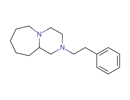 Molecular Structure of 88327-79-1 (Pyrazino[1,2-a]azepine, decahydro-2-(2-phenylethyl)-)