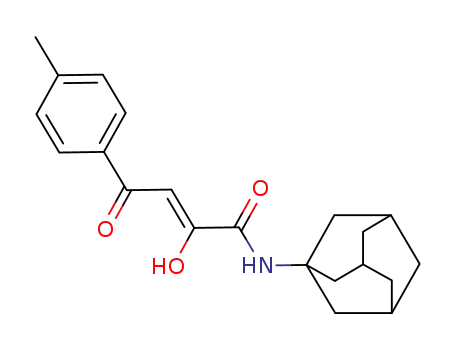 2-Hydroxy-4-(4-methylphenyl)-4-oxo-N-tricyclo(3.3.1.1(sup 3,7))dec-1-yl-2-butenamide