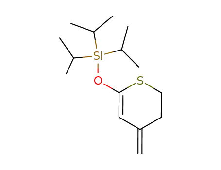 Molecular Structure of 137812-08-9 (Silane,
[(3,4-dihydro-4-methylene-2H-thiopyran-6-yl)oxy]tris(1-methylethyl)-)