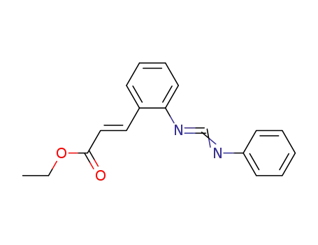 2-Propenoic acid, 3-[2-[(phenylcarbonimidoyl)amino]phenyl]-, ethyl
ester, (E)-