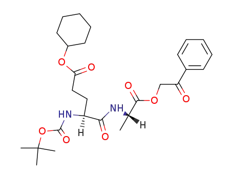 Molecular Structure of 141795-10-0 (Boc-Glu(OcHex)-Ala-OPac)