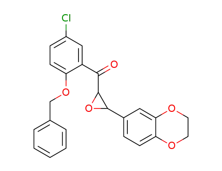 1-(2-benzyloxy-5-chlorophenyl)-3-(6-benzodioxan-1,4-yl)-2,3-epoxypropan-1-one